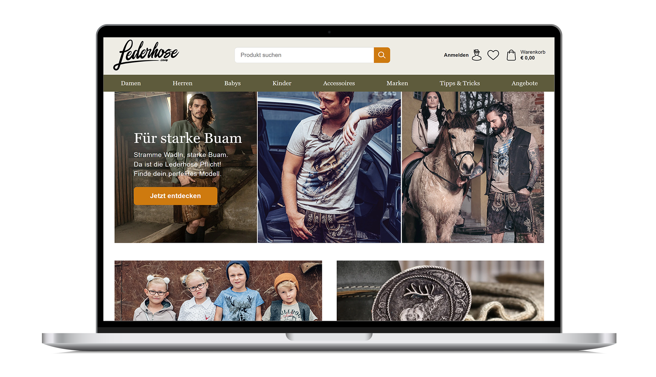 Laptop Lederhose